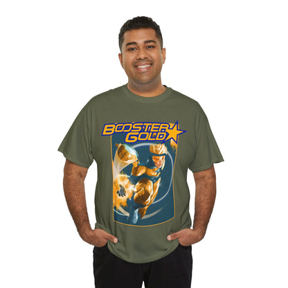 Booster Gold T-Shirt - Don Aguillo Art - Justice League: The Omega Act - DC Comics
