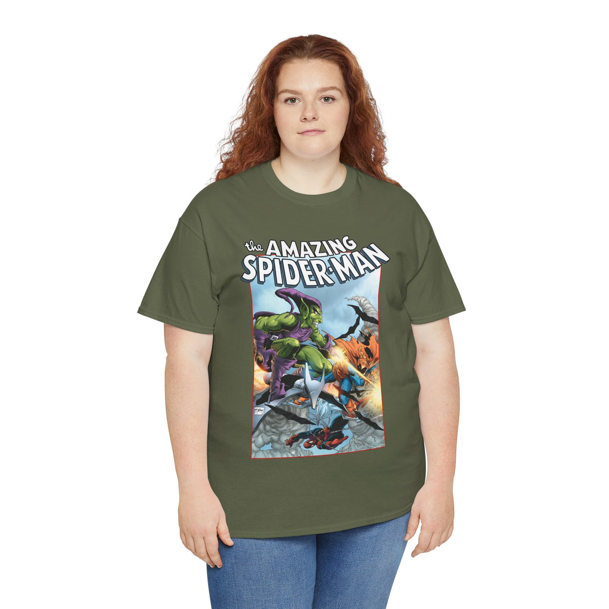 Amazing Spider-Man T-Shirt - Todd McFarlane Art - Green Goblin Vs Hobgoblin - Marvel Comics