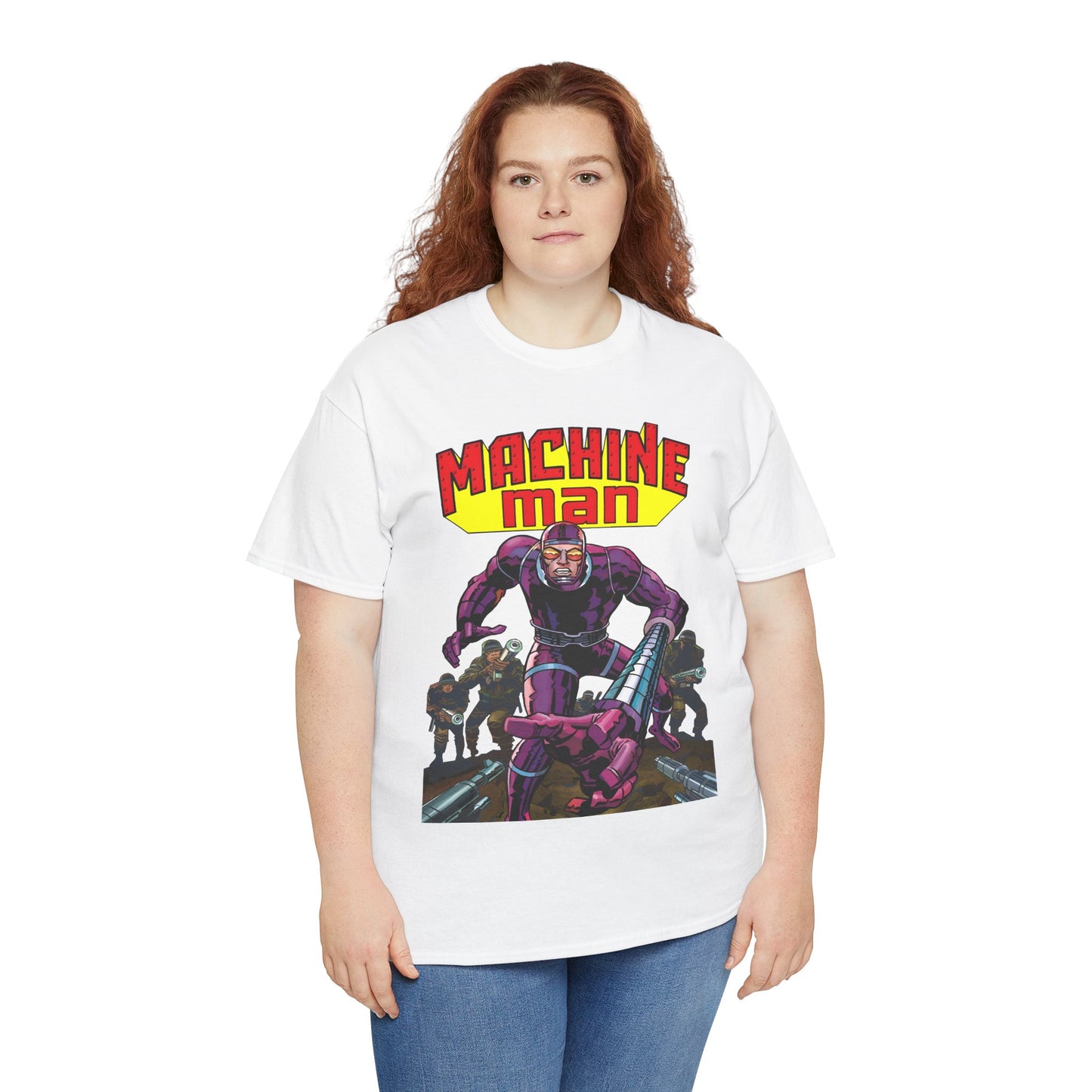 Machine Man T-Shirt - Jack Kirby Creation - Popular 1970s Hero - Marvel Comics