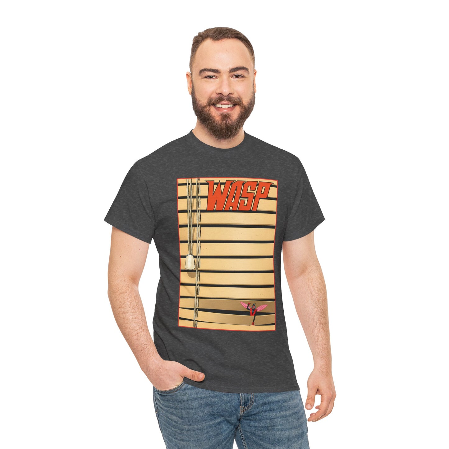 Wasp T-Shirt - Tom Reilly "Windowshades" Cover Art - Avengers Founding Member - Marvel Comics