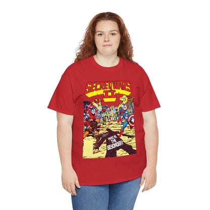 Secret Wars II T-Shirt - John Byrne Art - X-Men, New Mutants, Captain America - The Beyonder - Marvel Comics Series, 1980s