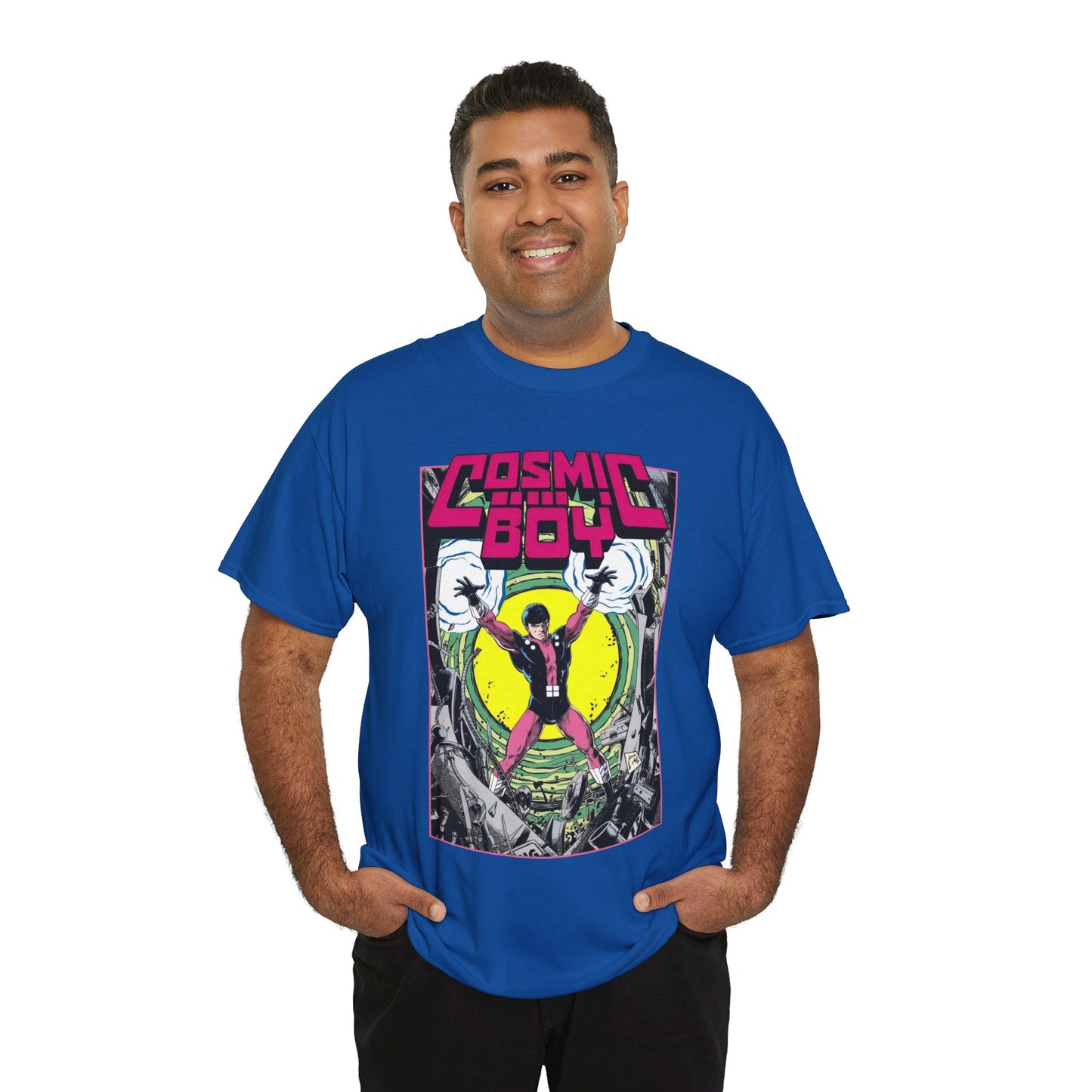Cosmic Boy T-Shirt - Steve Lightle Art - Legion of Super-Heroes Founding Member - DC Comics