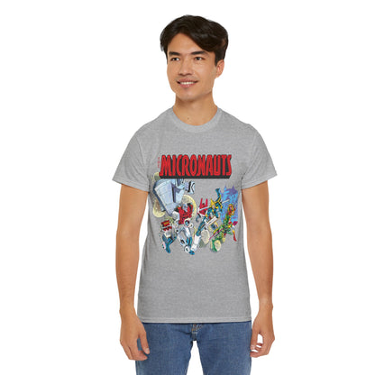 Micronauts T-Shirt - Jackson Guice Art - Arcturus Rann, Biotron, Marionette, Acroyear, Bug - Marvel Comics