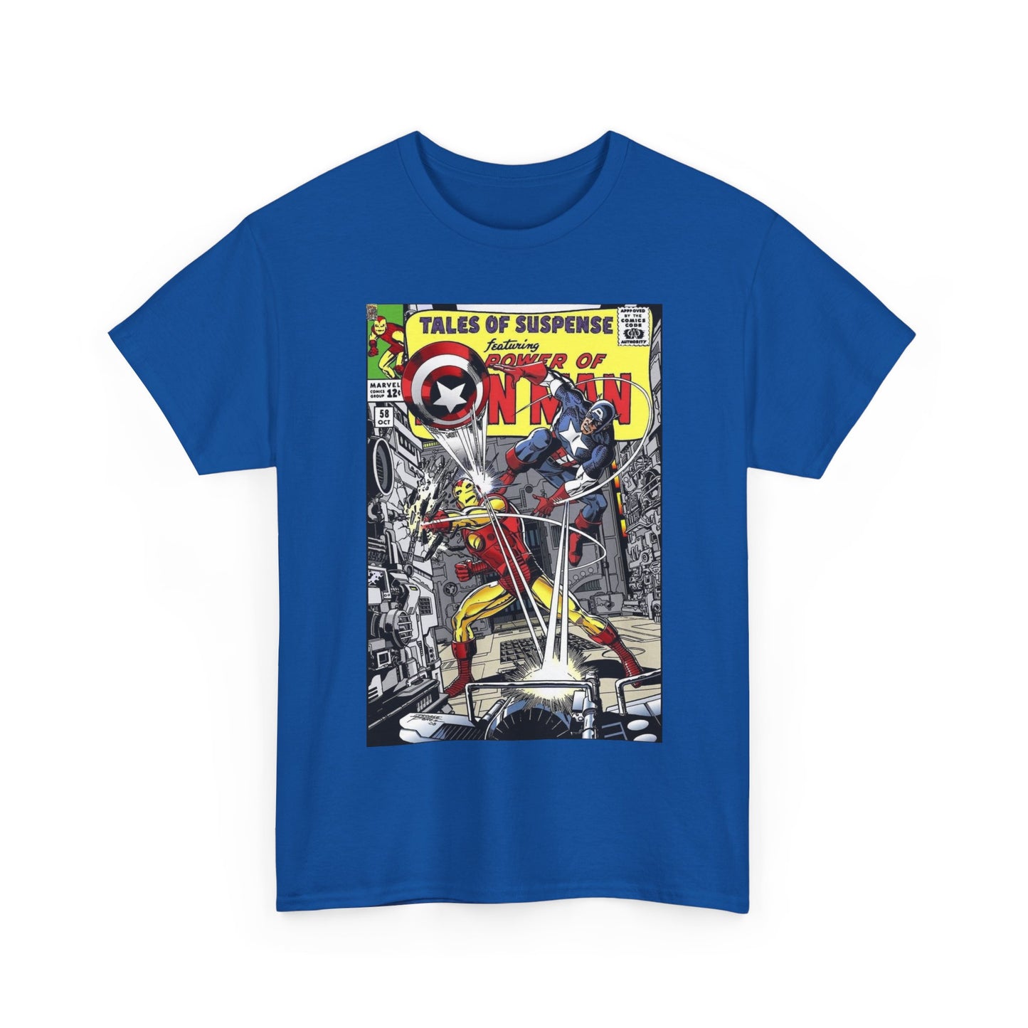 Tales of Suspense T-Shirt - George Perez #58 Cover Homage Art - Captain America & Iron Man - Marvel Comics