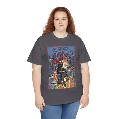 Amazing Spider-Man & Ghost Rider T-Shirt - Erik Larsen Art - Sinister Six - Marvel Comics