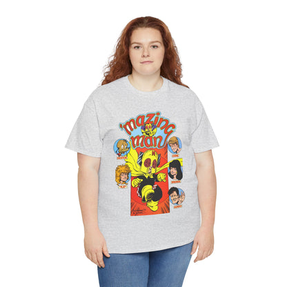 'Mazing Man T-Shirt - DeStefano & Kesel Art - Funny 1980s Comic Series - DC Comics