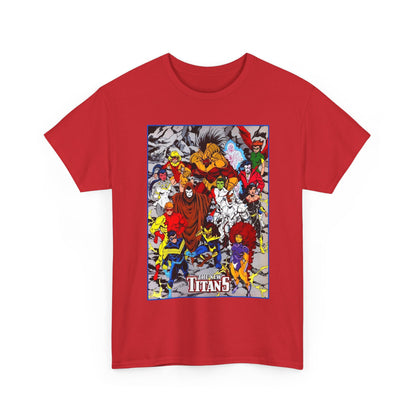 New Titans T-Shirt - Tom Grummett Art - Nightwing, Pantha, Phantasm, Wildebeest, Red Star, Troia - DC Comics