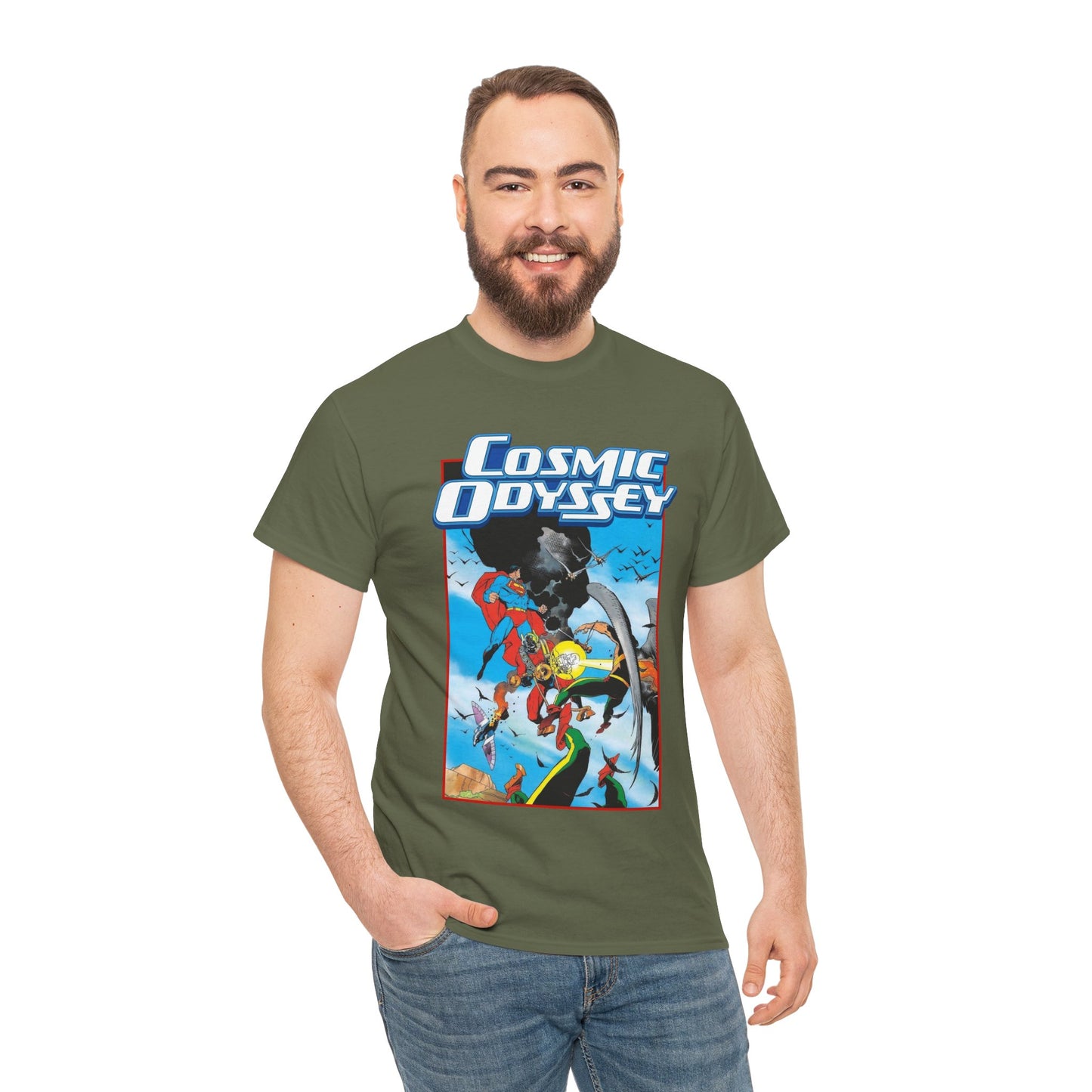 Cosmic Odyssey T-Shirt - Mike Mignola Art - Superman, Orion - DC Comics