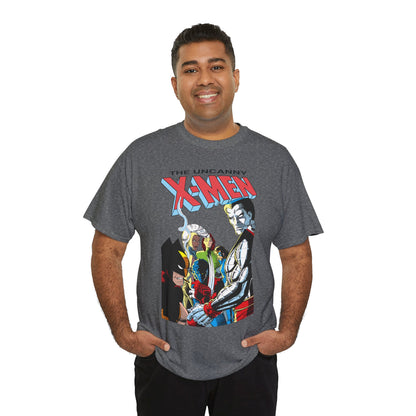 Uncanny X-Men T-Shirt - John Romita Jr Art - Storm, Wolverine, Rogue, Nightcrawler, Colossus, Shadowcat - Mutant Massacre - Marvel Comics
