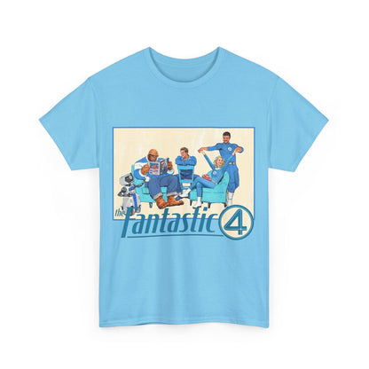 Fantastic Four T-Shirt - 2025 MCU Movie - Reed Richards, Invisible Woman, Thing, Human Torch - Marvel Comics Characters