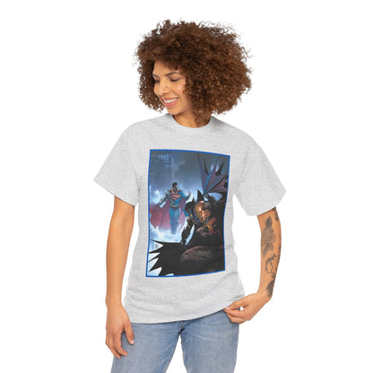 Cyborg Superman Vs Azrael Batman T-Shirt - Lee Weeks Art - Reign of the Superman, Knightfall - World's Finest Variant Cover Art - DC Comics