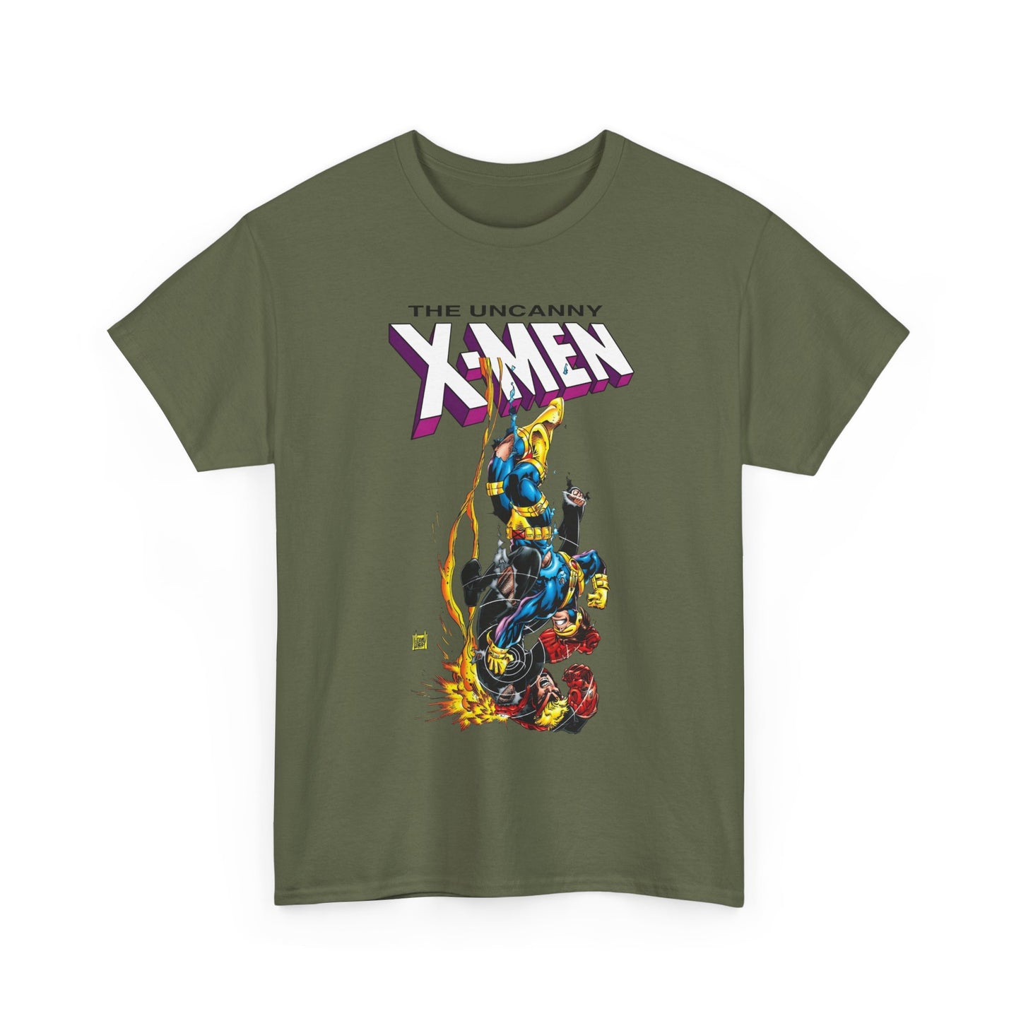 Cyclops Vs Havok T-Shirt - Adam Kubert Art - Uncanny X-Men - Marvel Comics