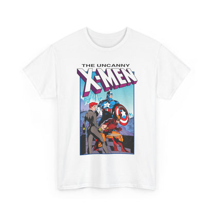 Uncanny X-Men T-Shirt - Jim Lee Art - #268 Cover - Captain America, Black Widow, Wolverine - Marvel Comics