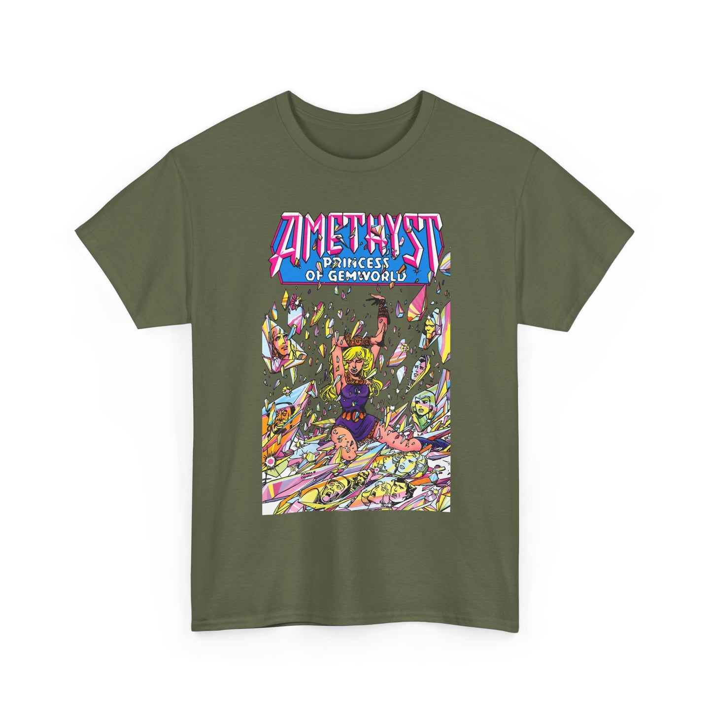 Amethyst Princess of Gemworld T-Shirt - George Perez Art - Lord Topaz, Dark Opal, Granch, Citrina - DC Comics