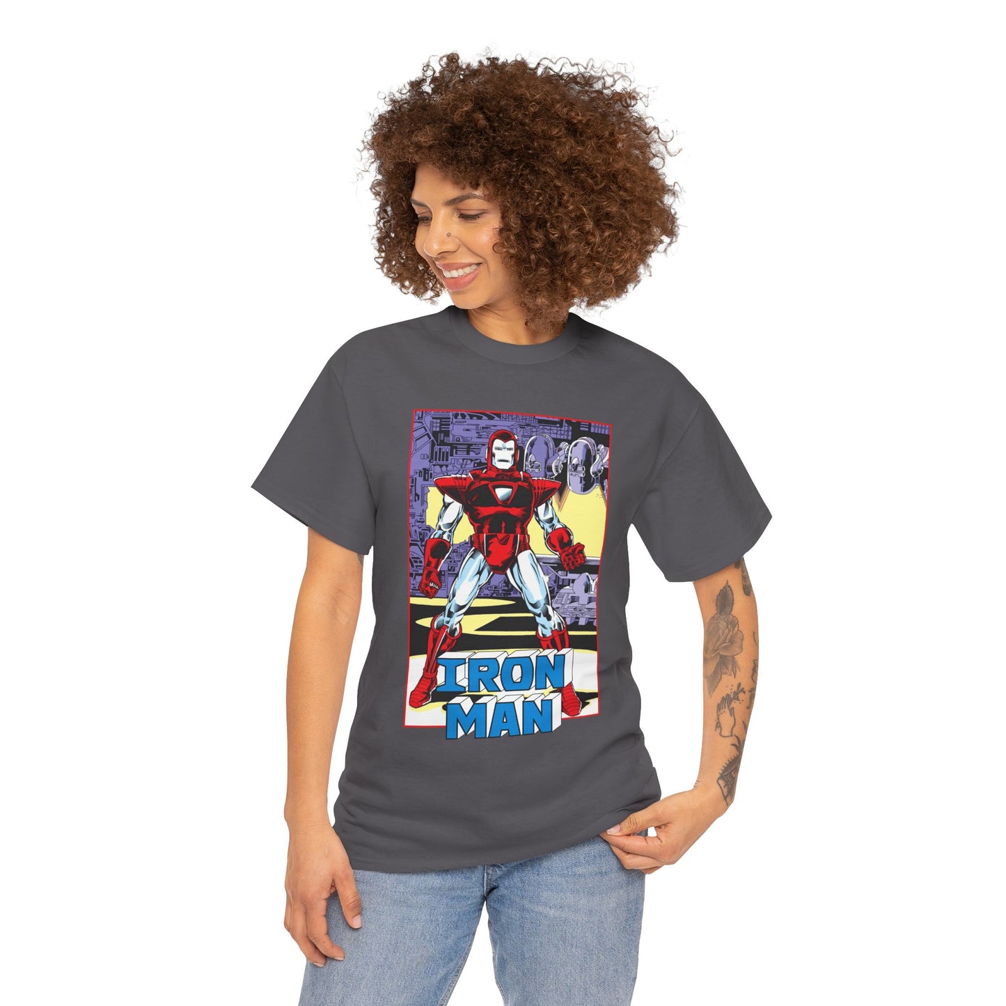 Iron Man T-Shirt - Tony Stark, Stark Industries - Silver Centurion Armor - Marvel Comics