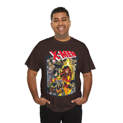 Uncanny X-Men T-Shirt - Arthur Adams Art - Dark Phoenix: From the Ashes Story - Storm, Cyclops, Wolverine, Rogue, Colossus, Nightcrawler - Marvel Comics