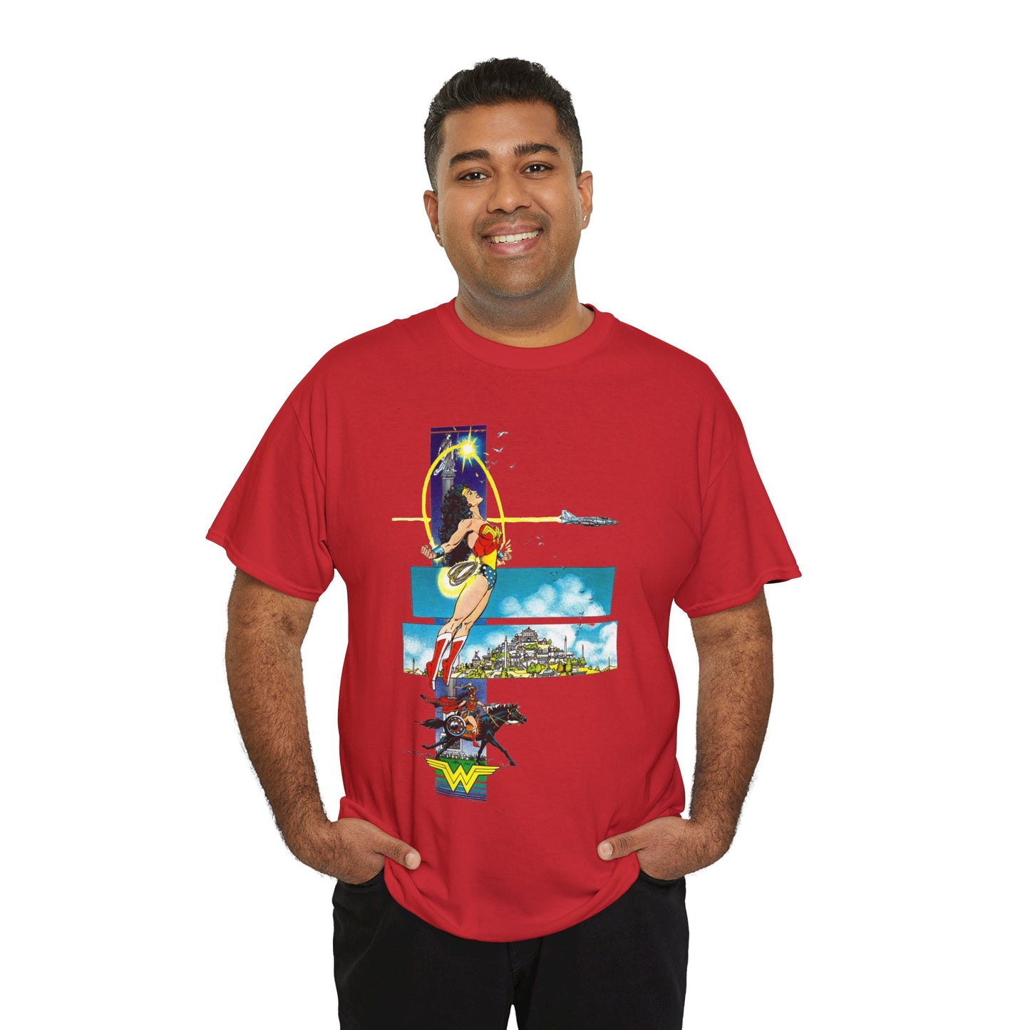 Wonder Woman T-Shirt - George Perez Art - From History of the DC Universe Series - Themyscira - DC Comics