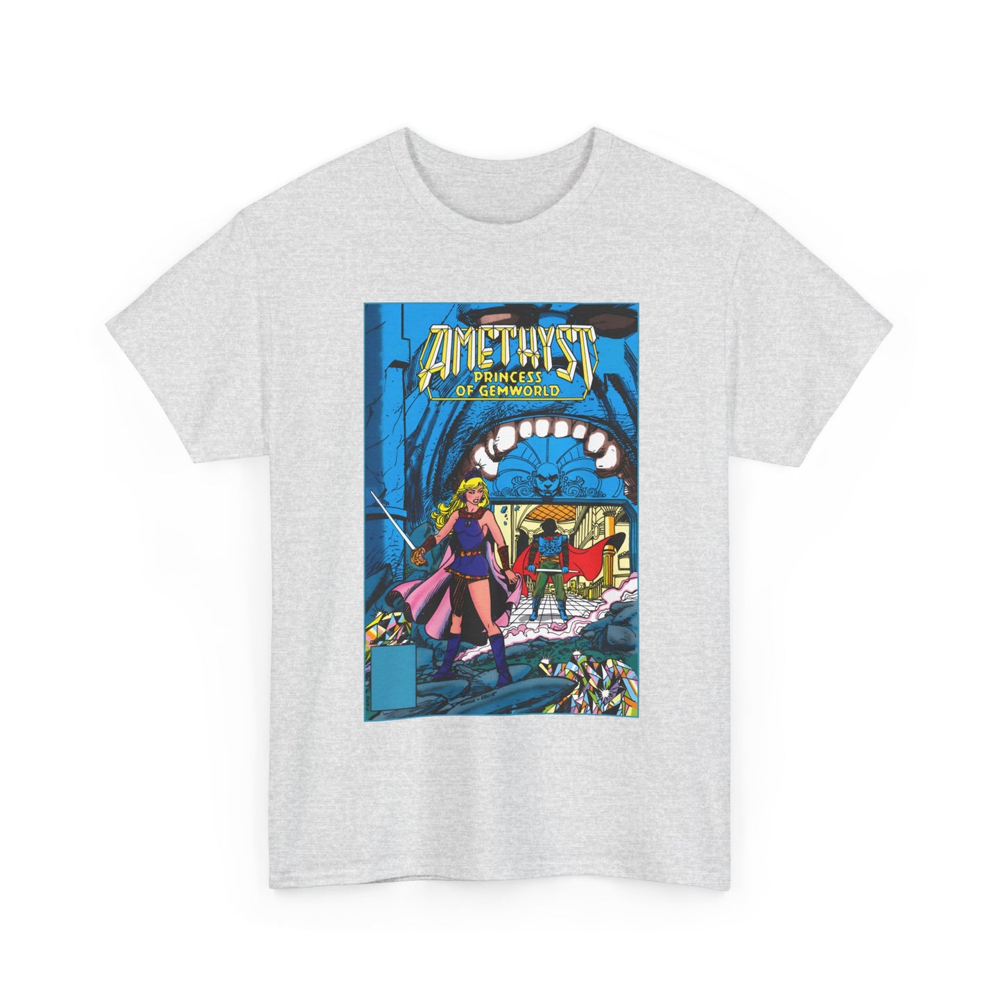 Amethyst, Princess of Gemworld T-Shirt - George Perez & Ernie Colon Art - The Last Battle Vs Dark Opal - DC Comics