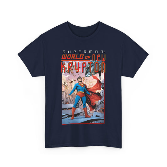 Superman World of New Krypton T-Shirt - Gary Frank Art - Popular DC Comics Storyline - Kal-El