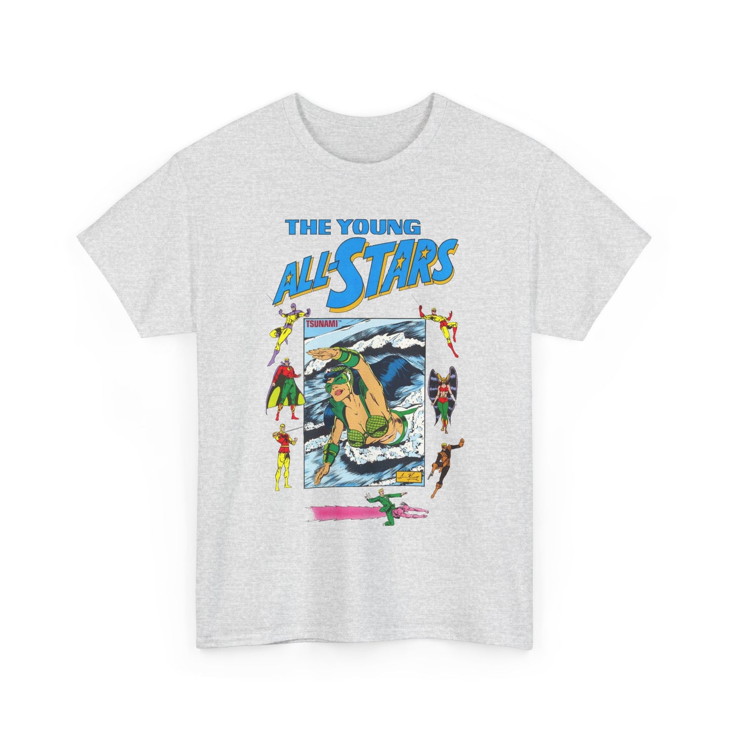 Young All-Stars T-Shirt - Brian Murray Art - Tsunami, Johnny Thunder, Sandman, Green Lantern - DC Comics