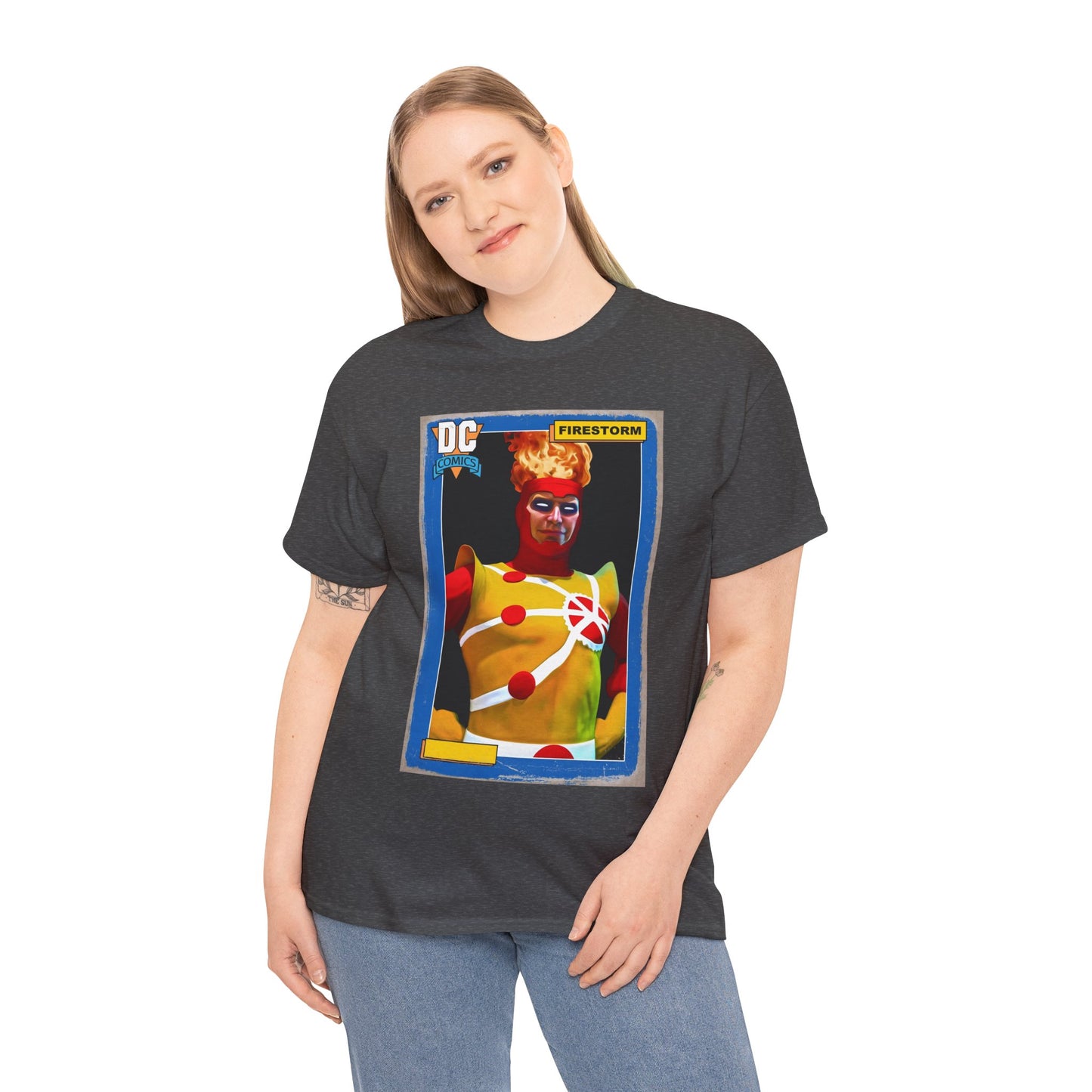 Firestorm T-Shirt - Mark Spears Art - DC Universe Trading Card Homage - Ronnie Raymond - DC Comics