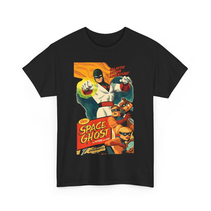 Space Ghost T-Shirt - Frank Cho Art - Jan, Jace & Blip - Movie Poster Style Artwork - Alex Toth Creation - Hanna-Barbera Cartoon