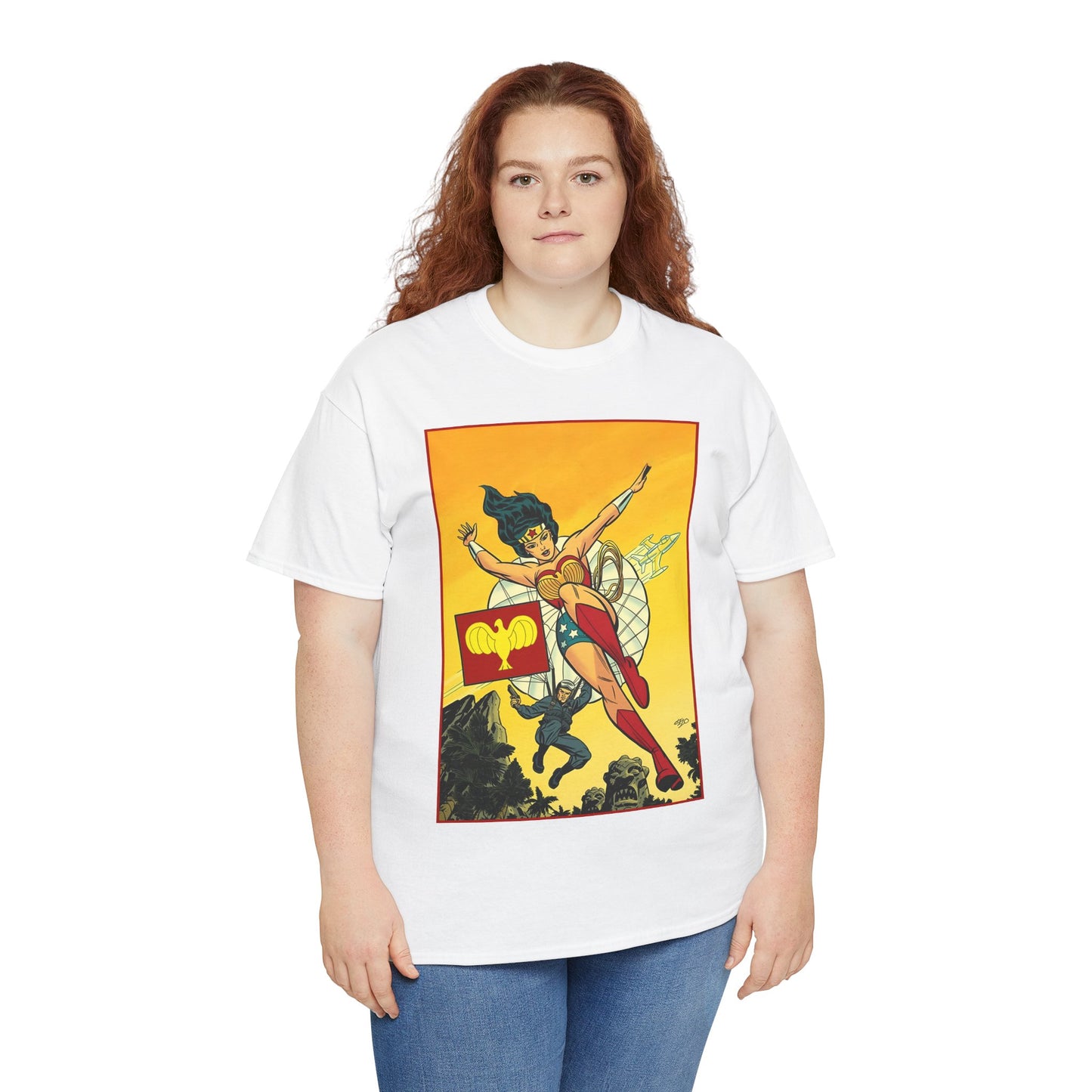 Wonder Woman T-Shirt - Michael Cho Art - Golden Age Art Theme - Steve Trevor - DC Comics