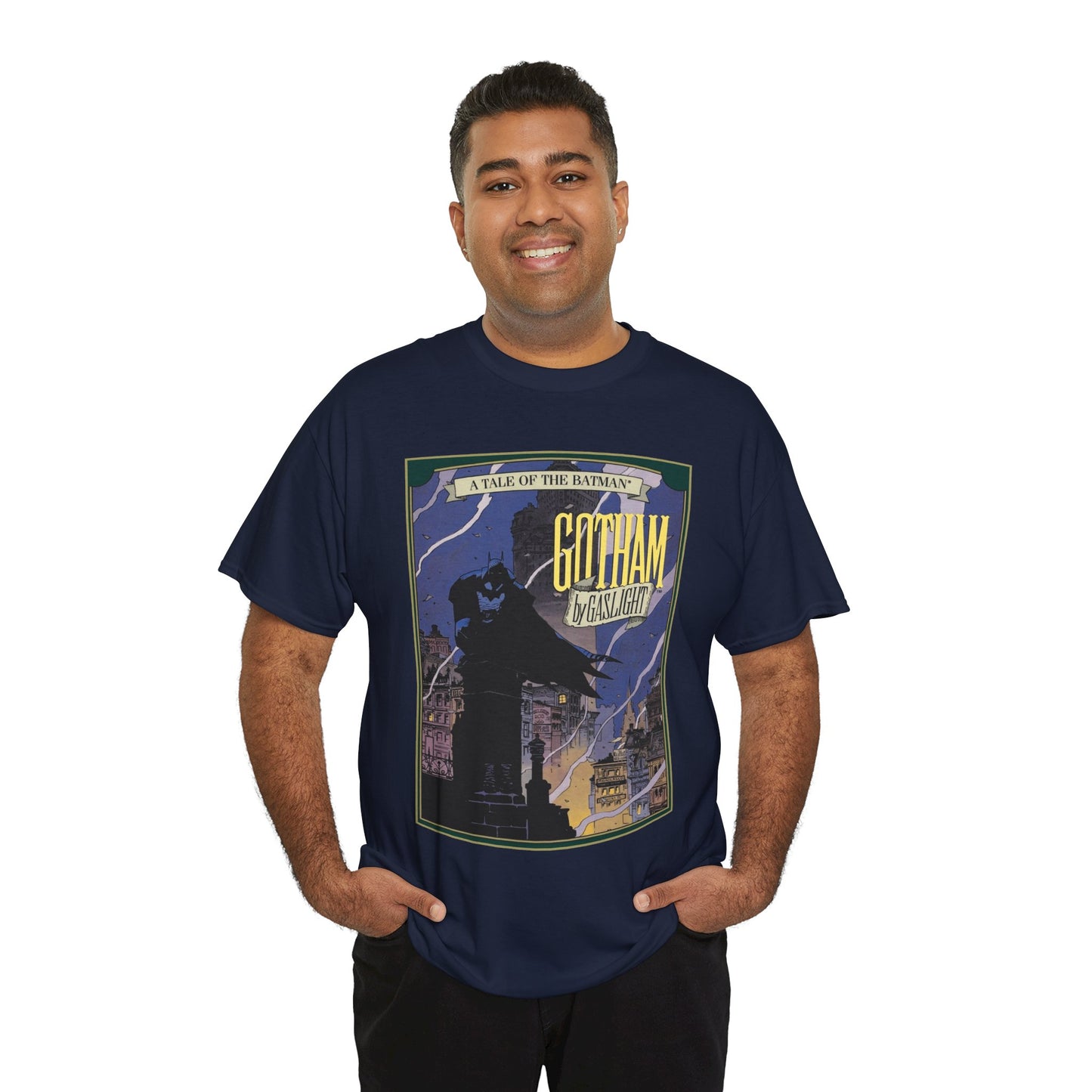 Batman: Gotham by Gaslight T-Shirt - Mike Mignola Art - 19th Century Jack the Ripper Story - Elseworlds - DC Comics