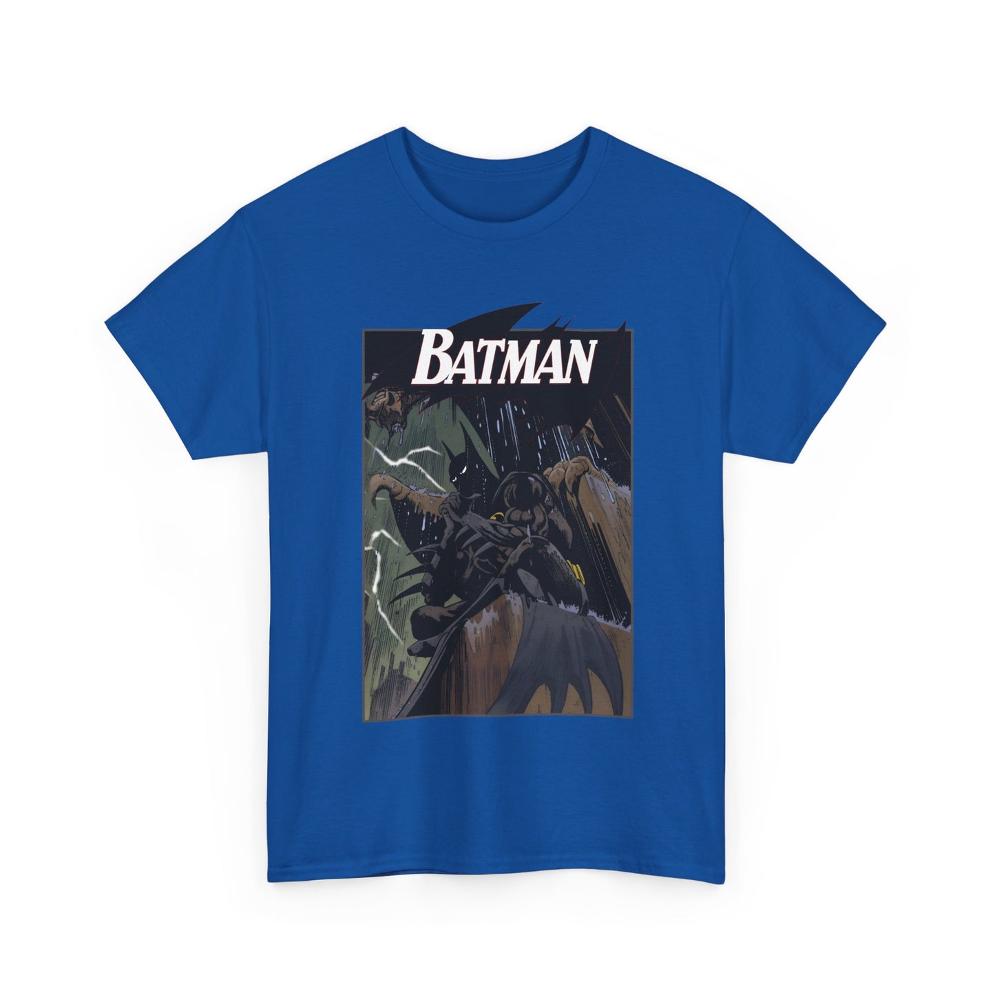 Batman T-Shirt - Norm Breyfogle Art - 1990s Dark Knight Detective - Gotham City - Perched on A Gargoyle - DC Comics