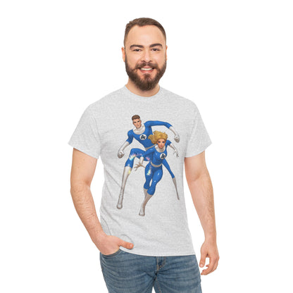Mr. Fantastic & Invisible Woman T-Shirt - David Nakayama Art - Fantastic Four - Marvel Comics