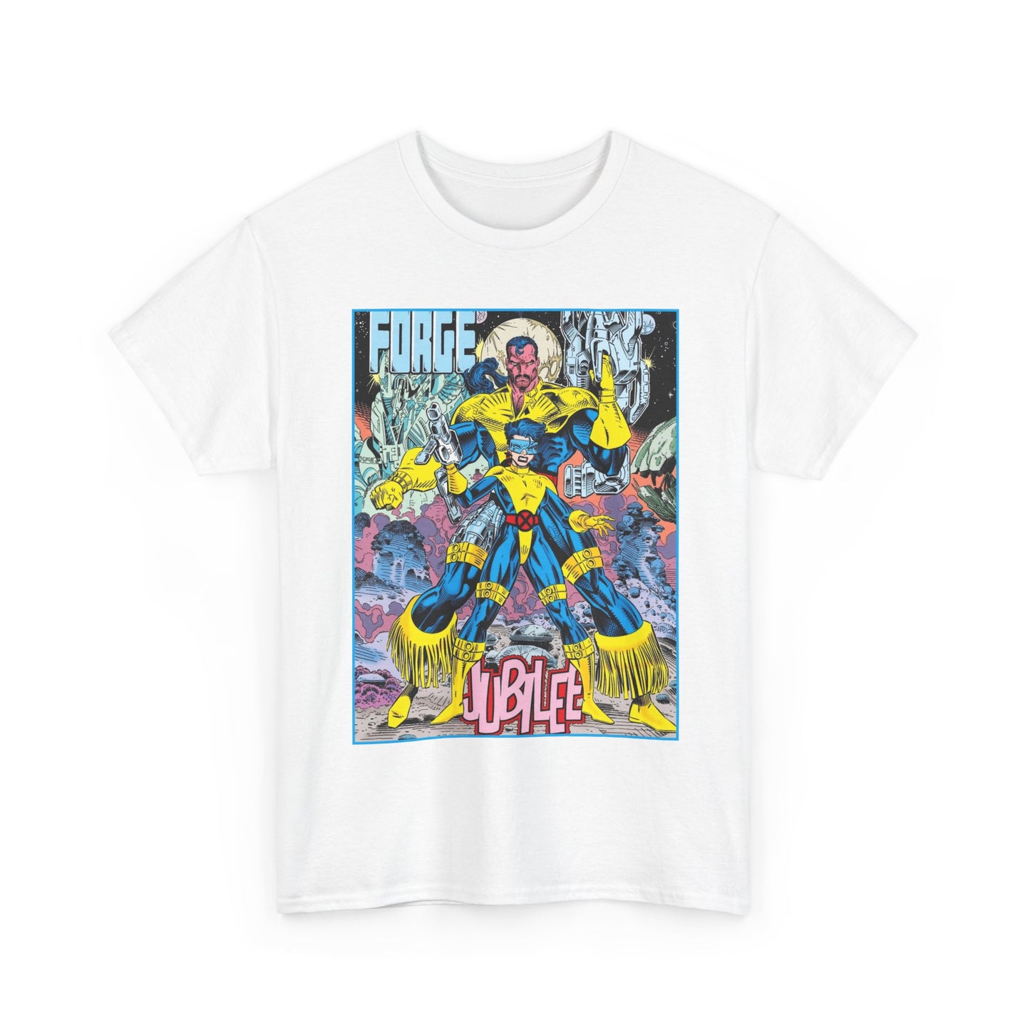 Forge & Jubille T-Shirt - Liam Sharp Art - X-Men Mutants - Marvel Comics