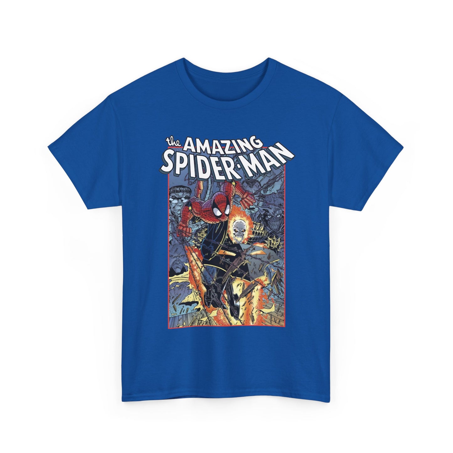 Amazing Spider-Man & Ghost Rider T-Shirt - Erik Larsen Art - Sinister Six - Marvel Comics