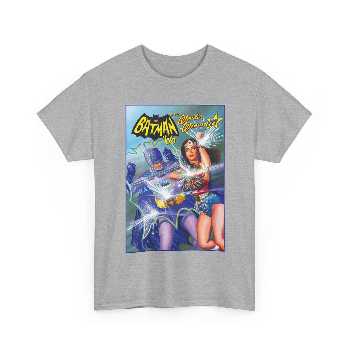 Batman '66 Meets Wonder Woman '77 T-Shirt - Alex Ross Art - DC Comics