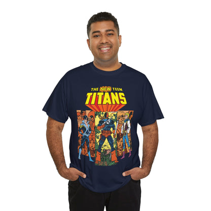 New Teen Titans T-Shirt - George Perez Art - Judas Contract - Nightwing, Jericho, Deathstroke, Changeling. Starfire - DC Comics