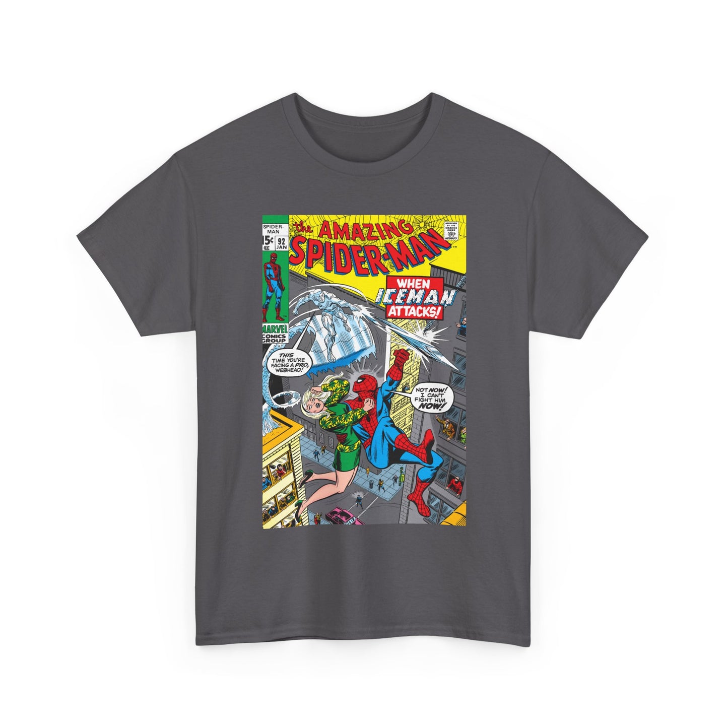 Amazing Spider-Man #92 T-Shirt - Iceman, Gwen Stacy - Marvel Comics