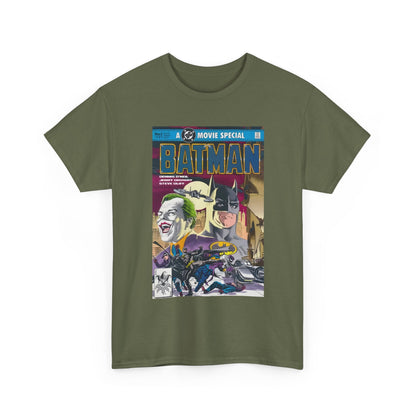 Batman Movie T-Shirt - Jerry Ordway Art - Bruce Wayne & Joker - Gotham City - DC Comics