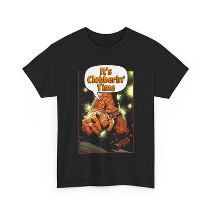 The Thing Shirt - Adam Kubert Art - It's Clobberin' Time - Fantastic Four Member - Marvel Comics