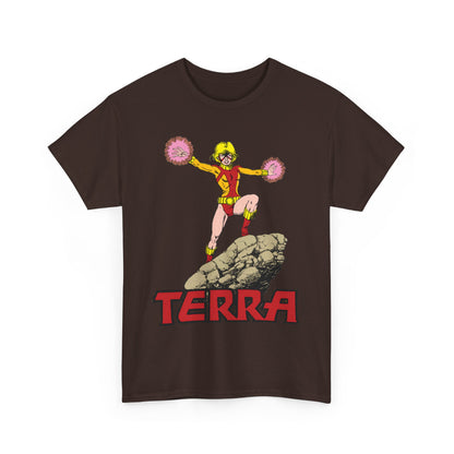 Terra T-Shirt - George Perez Art -  - New Teen Titans & Traitor - Judas Contract - Tara Markov, Sister to Geo-Force - Deathstroke Ally - DC Comics