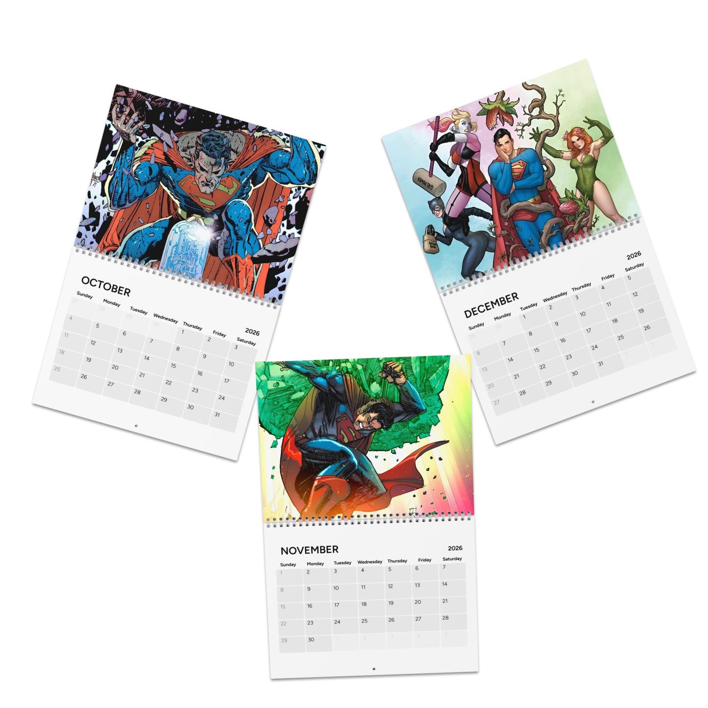 Superman Calendar (2026) - Man of Steel, Metropolis, Clark & Lois - DC Comics