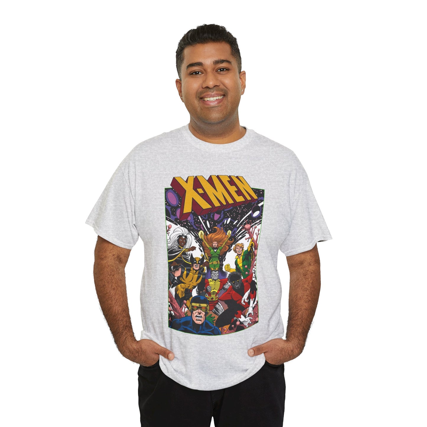 X-Men T-Shirt - Dave Cockrum Art - Phoenix, Cyclops, Storm, Wolverine, Banshee, Colossus, Nightcrawler - Marvel Comics