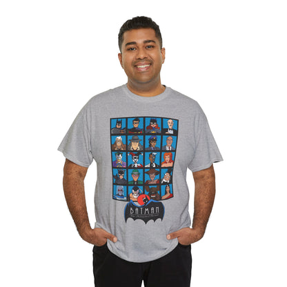 Batman T-Shirt - Animated Series - Harley Quinn, Batgirl, Joker, Bane, Robin, Two-Face, Catwoman, Riddler - Classic TV Cartoon Series