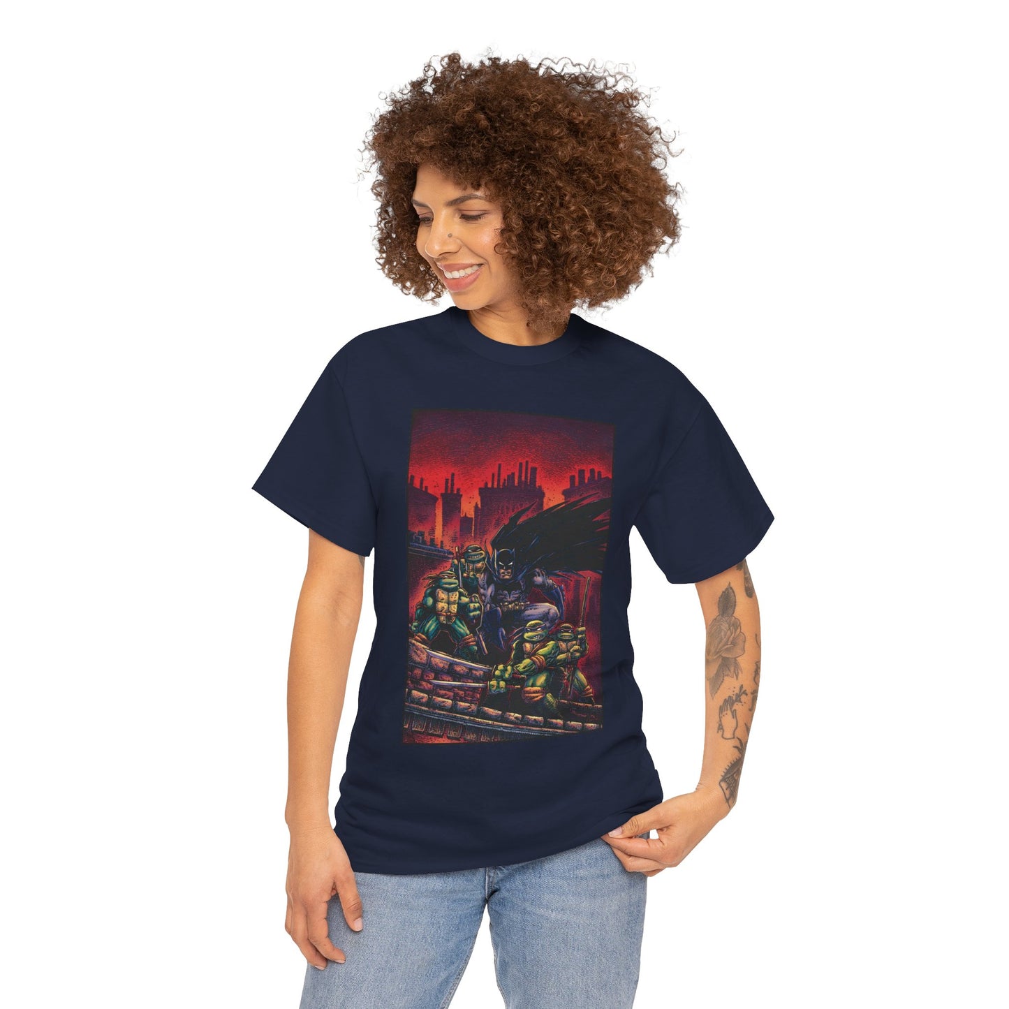 Batman & Teenage Mutant Ninja Turtles T-Shirt - Kevin Eastman Art - TNMT - DC Comics