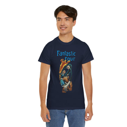 Fantastic Four T-Shirt - John Byrne Art - Invisible Woman, Reed Richards, The Thing, Human Torch - Marvel Comics