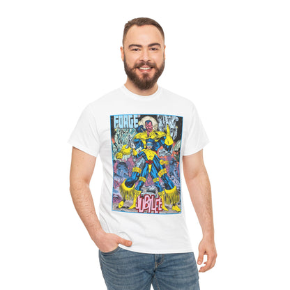 Forge & Jubille T-Shirt - Liam Sharp Art - X-Men Mutants - Marvel Comics