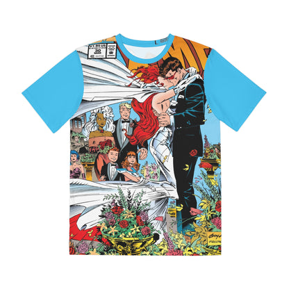 X-Men All Over Print Tee (Polyester) - Andy Kubert Art - Scott & Jean Get Married (IMPROVED PLACEMENT AND PRINTING TECHNIQUES)