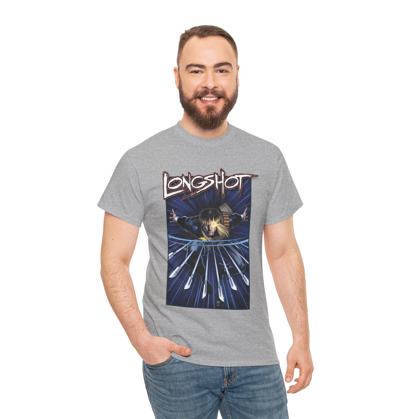 Longshot T-Shirt - Arthur Adams Art - Marvel Comics - Uncanny X-Men - Mojoverse Mutant - Popular 1980s Character