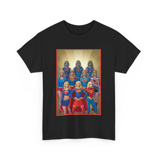 Supergirl Through the Ages T-Shirt - Nicola Scott Art - Kara from Kandor, Superman's Cousin, Linda Danvers - Survivor from Krypton - DC Comics