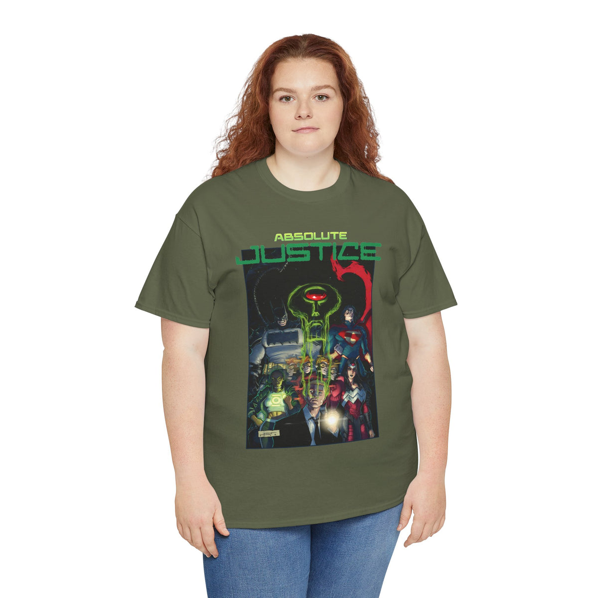 Absolute Justice T-Shirt - Juan Ferreyra Art - Superman Batman Wonder Woman Martian Manhunter - DC Comics