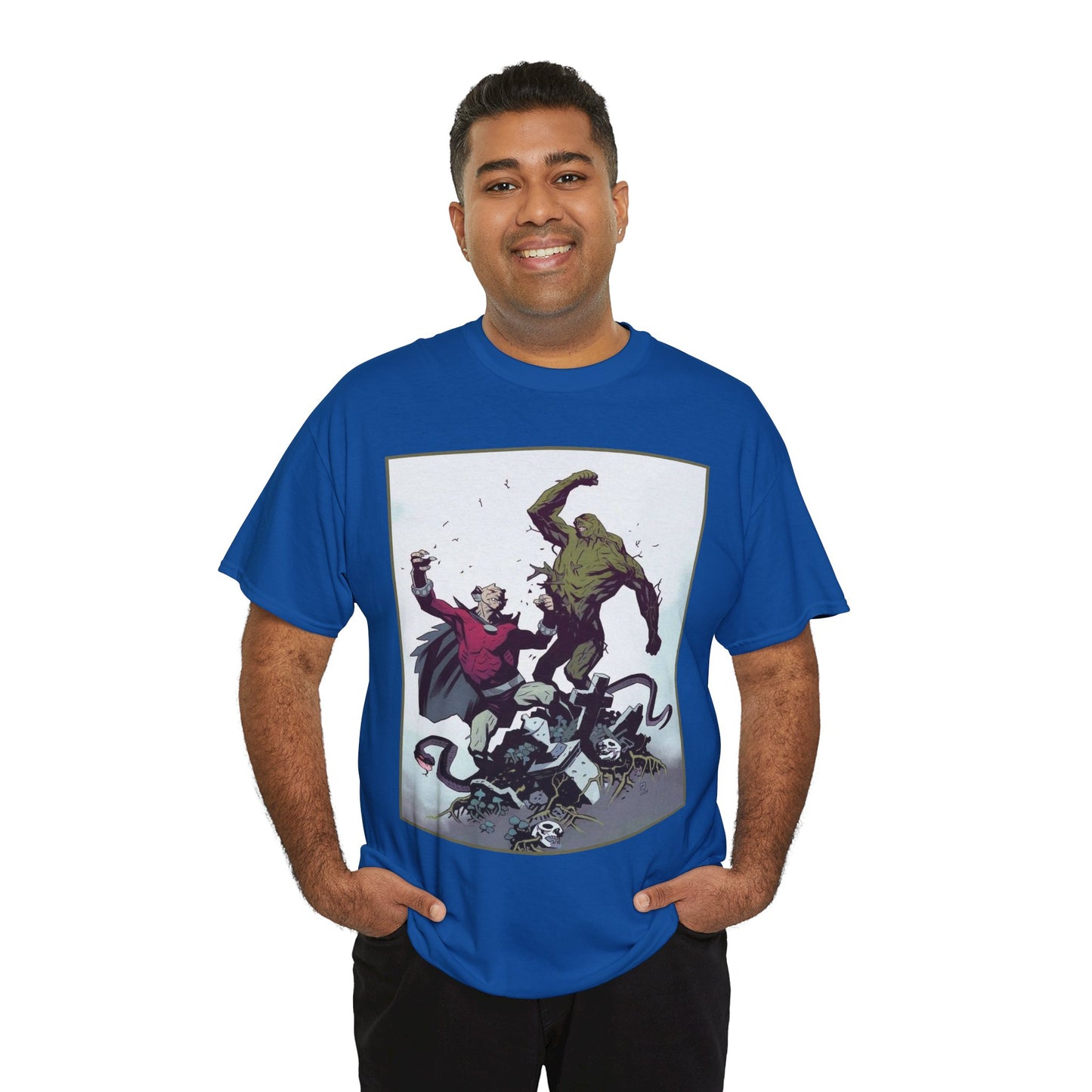 Swamp Thing & Etrigan the Demon T-Shirt - Mike Mignola Art - DC Comics