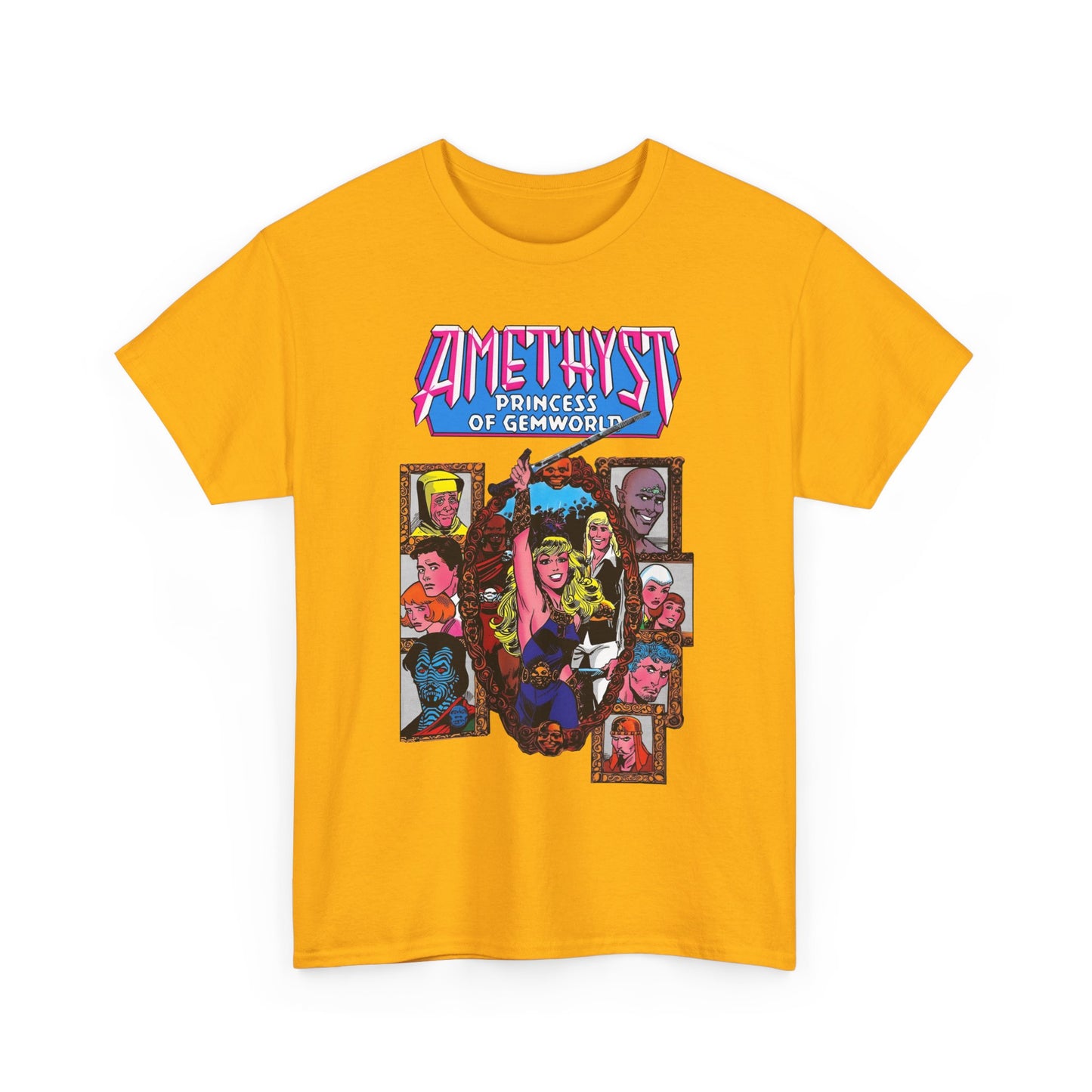 Amethyst Princess of Gemworld T-Shirt - Ernie Colon Art - Sardonyx, Dark Opal, Granch, Citrina - DC Comics